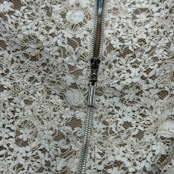 🆕 BRONX & BANCO 🧿 NWOT Courtney Long Sleeve White Lace Mini Dress - Size XL/10 - Picture 16 of 16
